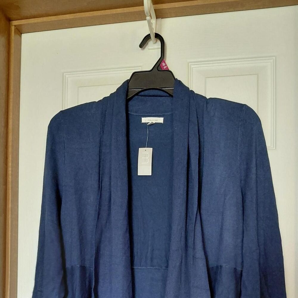 Maurices Women's Navy and Blue Cardigan